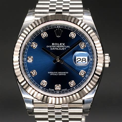 Rolex Datejust blue face price